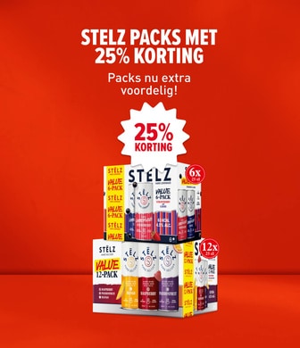 Stelz packs met 25% korting. Packs nu extra voordelig!